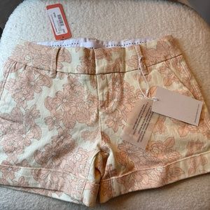 NWT floral print chino style shorts